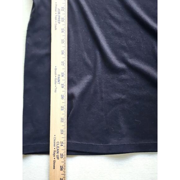 TOP/BLOUSE-WHITE STAG-Long Sleeve T-Style Top-Black-Scoop Neck-Size M (8-10) - Picture 8 of 11